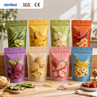 Individuelle Plastiktüten mit Logo Lebensmittelecht Stehbeutel Hochwertige Aluminiumfolie Laminierte Reißverschlusstasche für Snack-Verpackungen