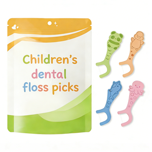 <span class=keywords><strong>Fil</strong></span> <span class=keywords><strong>dentaire</strong></span> pour enfants avec motifs d'animaux mignons, sans BPA, prise en main facile, nettoyage <span class=keywords><strong>doux</strong></span> des dents, <span class=keywords><strong>fil</strong></span> <span class=keywords><strong>dentaire</strong></span> au charbon - Product Image 1