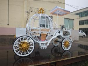 Nouvelle Conception - <span class=keywords><strong>Voiture</strong></span> de Tourisme Royale à 4 Roues - Carrosse Princesse Classique Cendrillon - Carrosse Électrique en Acier à Batterie - Product Image 5