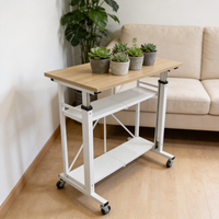 Table élévatrice portable moderne pour extérieur - Stand de vente multifonctionnel pliable en alliage d'aluminium et support d'ordinateur de bureau durable