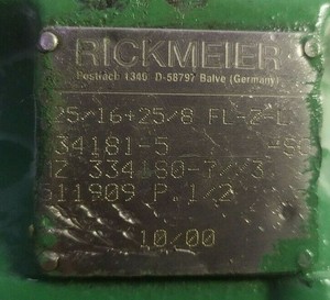 ปั๊มเกียร์ RICKMEIER ประสิทธิภาพสูง รุ่น R25 R35 R45 R65 R95 ปั๊มน้ำมันหล่อลื่นสำเร็จรูป - Product Image 3