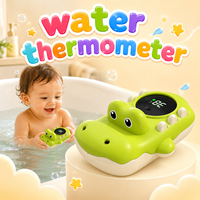 Thermomètre de bain pour bébé en forme de bateau, thermomètre numérique de température de l'eau, thermomètre de bain pour nourrissons, baignoire pour nouveau-né avec affichage de la température