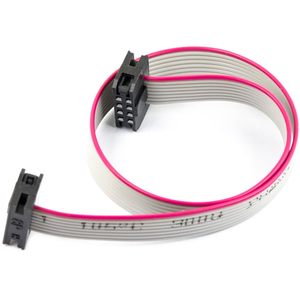 Cable Plano IDC FFC/FPC Jujinglobal de 8 Pines 2x4 con Paso de 2.0mm, Gris, 7.8 Pulgadas con Conector, Paquete de 4 - Product Image 3