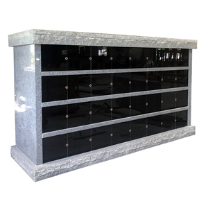 Columbario Estilo Vietnamita Americano, Piedra Gris Negra, para Jardín de Cementerio, Construcción Personalizada - Product Image 5