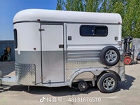 Nouvelle Conception Remorque à Chevaux Personnalisée 2HAL-S avec Fenêtre de Toit, Châssis Galvanisé, Chargement en Angle pour 2 Chevaux