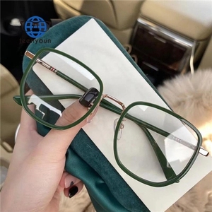 Teenyoun-gafas personalizadas para mujer, anteojos Retro con montura cuadrada grande, antimiopía, con bloqueo de luz azul - Product Image 2