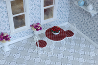 Revêtement de sol pour maison de poupée iLAND à l'échelle 1/12, échelle 1/6, accessoires pour maison de poupée miniature, 115 pièces de carreaux de sol pour maison de poupée double face
