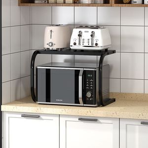 Encimera retráctil personalizada de acero al carbono de una sola capa, <span class=keywords><strong>estante</strong></span> <span class=keywords><strong>para</strong></span> <span class=keywords><strong>horno</strong></span> <span class=keywords><strong>microondas</strong></span>, <span class=keywords><strong>estante</strong></span> de almacenamiento con ganchos <span class=keywords><strong>para</strong></span> cocina, cuchillo - Product Image 2