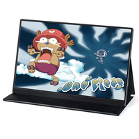 Monitor Portátil Ultra Delgado de 15.6 Pulgadas con Pantalla IPS 1080P, Monitor Portátil de 15.6 Pulgadas para Juegos Xbox, Ps4, Switch, Celular, PC, Laptop