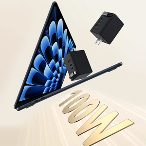 Adaptador de viaje universal 5 en 1, adaptador de cargador de teléfono retráctil de 100w 3C+1A, cargador de pared portátil tipo C 4 en 1 con cables - Product Image 3