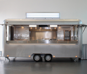 Nouveau camion de restauration rapide en acier inoxydable, camion de vente ambulante de crème glacée, de café et de boissons pour la vente au détail et la restauration - Product Image 6