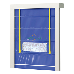 Porta Avvolgibile Automatica <span class=keywords><strong>in</strong></span> Acciaio ad Alta Velocità, Serranda Rapida <span class=keywords><strong>in</strong></span> <span class=keywords><strong>PVC</strong></span> per Magazzini Industriali, Isolamento Termico, Apertura a Spinta e Trazione - Product Image 3