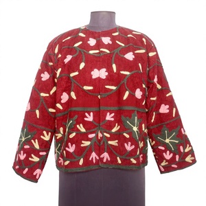 Vente en gros – Nouvelle veste matelassée en coton brodé 100 % pour femme – Écologique, respirante, séchage rapide, style rétro bohème pour l'automne - Product Image 1