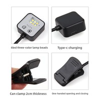 Lampe de bureau LED portable rechargeable à bras flexible, protection oculaire, avec pince de fixation pour livre, nouvelle collection, directement de l'usine, pour l'export.