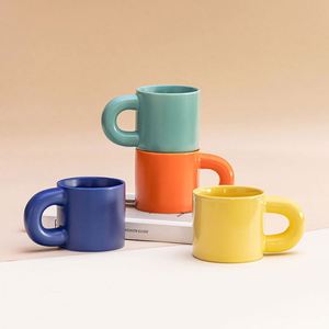 Taza de Cerámica Color Dopamina con Impresión de Logotipo Personalizado, Taza Gruesa Creativa para Uso Doméstico - Product Image 4