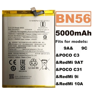 C3 poco 9A <span class=keywords><strong>redmi</strong></span> <span class=keywords><strong>9C</strong></span> 9AT 9I <span class=keywords><strong>แบ</strong></span><span class=keywords><strong>ต</strong></span>เตอรี่10A และแบตเตอรี่ BN56สำหรับโทรศัพท์มือถือในสต็อก - Product Image 2