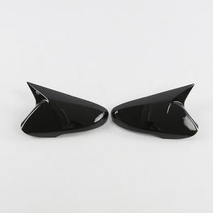 Cubiertas de Espejos Retrovisores con Diseño de Cuerno de Buey en Negro Brillante con Acabado de Fibra de Carbono, Accesorios para Automóviles, Kit de Decoración para Carrocería, para Avante 2011 2012 2013 2016 - Product Image 3