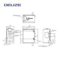 DEUZE CD40CDM07N3 BGS Capteur de couleur intégré, performances anti-tremblement, protection IP67, montage sur rail DIN, certifié CE pour l'automatisation