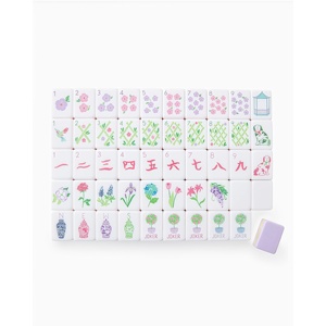 Tuiles de mahjong américaines personnalisées en acrylique à 4 couches, 160 cartes, jeu élégant de qualité supérieure pour adultes, cadeau personnalisé - Product Image 2
