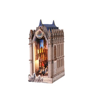 Miniature de scène du Château de <span class=keywords><strong>Poudlard</strong></span>, modèle de cabane en bois à assembler soi-même, cadeau créatif - Product Image 1