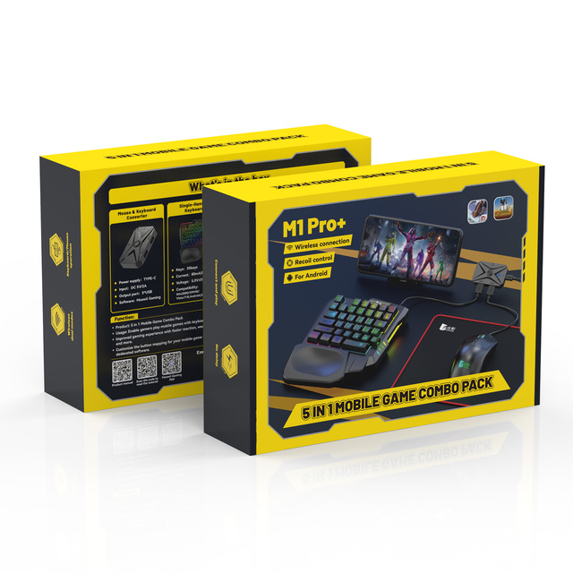 M1 Pro+Mobile Game Keyboard and Mouse Converter Games Converte Controller Mouse and Keyboard Convertor Set for Android