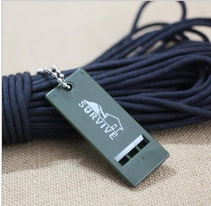 Silbatos de tres frecuencias con 3 orificios, verde, naranja, negro, verde de alta visibilidad, logotipo personalizado, regalo, rescate, supervivencia - Product Image 4