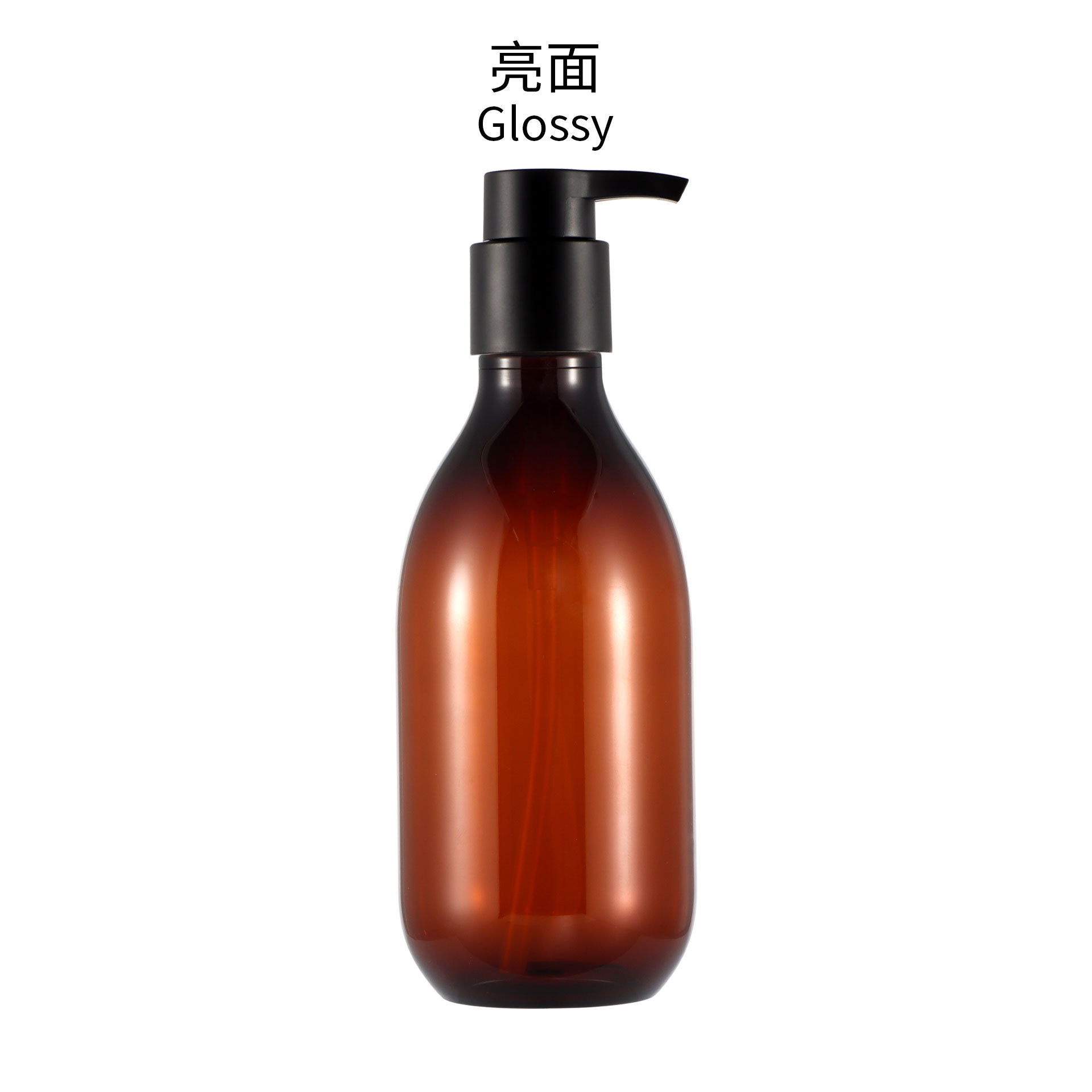 Bouteille de thé brillante F pompe noire