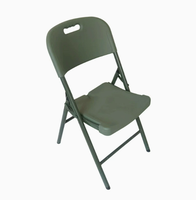 Chaise pliante en plastique HDPE avec pieds antidérapants et structure en acier renforcé, idéale pour les banquets, les mariages, les événements en plein air, le camping, le jardin et les lieux de réception