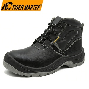 <span class=keywords><strong>Chaussures</strong></span> de sécurité mi-montantes pour hommes en cuir microfibre noir, antidérapantes, avec embout en acier et anti-perforation, pour chantier – <span class=keywords><strong>Vente</strong></span> directe usine - Product Image 1