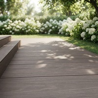 Planche de terrasse en WPC solide co-extrudé, imperméable, résistante aux UV, revêtement composite extérieur pour terrasse