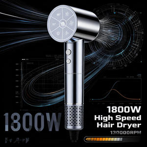 Profesyonel Salon 1800W yüksek hızlı saç kurutma makinesi kızılötesi konsantratörü fırçasız Motor 120000 RPM iyonik teknolojisi ile kadınlar için - Product Image 1
