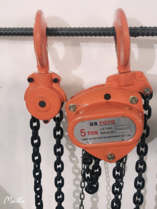 12V của nhãn hiệu tay Palăng xích để nâng hàng hóa kim loại ròng rọc với G80 chuỗi 250kg 500kg 1 tấn 3 tấn 1.5 tấn 5ton Công suất - Product Image 4