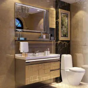 Modern stil banyo kabin lavabosu dolabı çamaşır lavabo dolabı