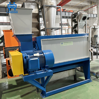 Línea de Lavado Flotante Automática de 300 kg/h para Eliminar Etiquetas de Botellas de Plástico PET, para Pequeñas Fábricas de Reciclaje