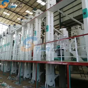 Komple Set pirinç freze makinesi 120-150 ton tarım makineleri tahıl işleme makinesi fiyat