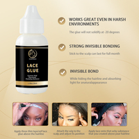 Colle de dentelle adhésive étanche de marque privée forte tenue perruques de cheveux toupet dissolvant outils d'extension de cheveux en gros