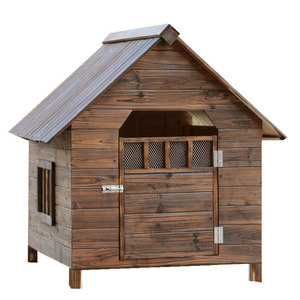 Wooden doghouse outdoor garden kennels pet house Indoor Durable Waterproof wood Square Dog Crates modern dog house
