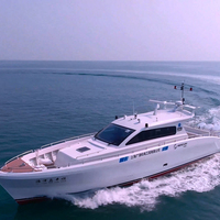 Yacht de luxe en aluminium à grande vitesse à la mode de 17.18 m pour les loisirs et les sports avec moteurs Mercury 3*600 Hp