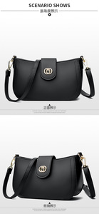 Sac à bandoulière en cuir PU pour femme, style créateur, vente en gros, pour filles - Product Image 4