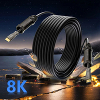 Câble HDMI blindé AOC 8K en gros SUS 304, 48 Gbit/s haute vitesse, EARC, longue distance, en alliage de zinc, blindage TPE et bande d'acier