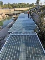 Henan fabricants galvanisé Gi plate-forme pont plaque de caillebotis en acier antidérapant caillebotis en acier