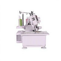 Mini machine à coudre surjeteuse plate en métal pour bébé avec point de recouvrement, double aiguille, composants moteur, neuve, usage domestique et industriel