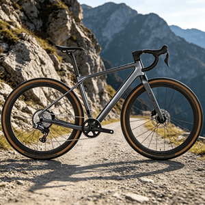 Bicicleta de Gravel GRAVEL-X de Fibra de Carbono, 13 Velocidades, Pedales Ordinarios, Cuadro Rígido, Frenos de Disco Dobles, Ruedas de Aluminio, Bicicleta Urbana de Carreras Todoterreno - Product Image 3