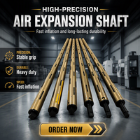 Tige pneumatique extensible certifiée CE, 3 et 6 pouces, personnalisable, livraison rapide pour machine à découper et rembobiner