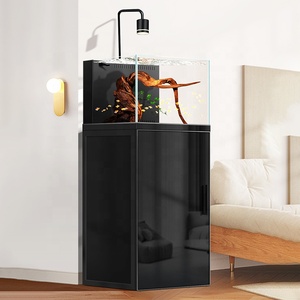Grand aquarium d'eau douce en verre ultra clair de 6 pieds 220 gallons 12mm avec armoire et carter en acrylique - Product Image 4