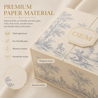 Boîte cadeau de luxe à double porte en matériaux recyclés verts avec insert personnalisé et logo en feuille d'or, boîte rigide pour parfum et bougie