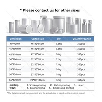 Récipient d'emballage rond en aluminium imprimé de logo personnalisé boîte de conserve pour médecine récipient en métal pot en étain pour pilules