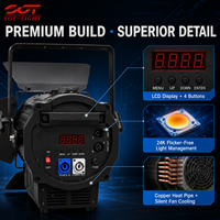 Projecteur LED Fresnel professionnel 350W, LED importée 300W, 3200K 5600K, gradateur progressif 0-100, éclairage de scène pour studio TV et tournage