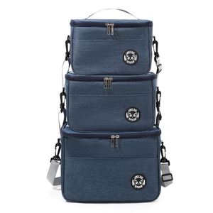 Custom Silk <b>Screen</b> Printed Promotional Aluminum Foil Women Kids Thermal Insulation Lunch Bag Zipper Closure <b>Folding</b> Design - Product Image 1