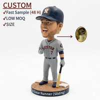 Statuette de joueur de baseball personnalisée, faite à la main et peinte à la main, en résine, figurine d'athlète personnalisée, décoration pour la maison